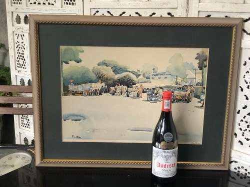 INVESTMENT ART !! WALTER BATTISS (1906 - 1982) FRAMED PRINT SIGNED IN PENCIL BY THE ARTIST