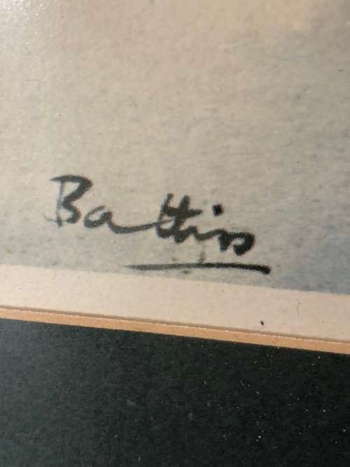 INVESTMENT ART !! WALTER BATTISS (1906 - 1982) FRAMED PRINT SIGNED IN PENCIL BY THE ARTIST