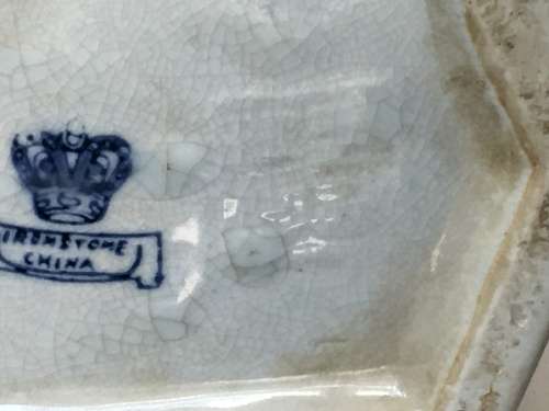 Large & Heavy Underglazed Blue Vase Pomegranate Handles.Hand Painted Birds in Tree. markings