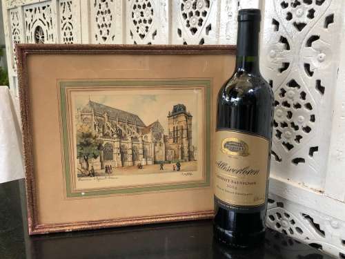 WOW !!! FRANCIS BARDAY - 20th CENTURY FRENCH ARTIST - SIGNED HAND COLORED LITHOGRAPH