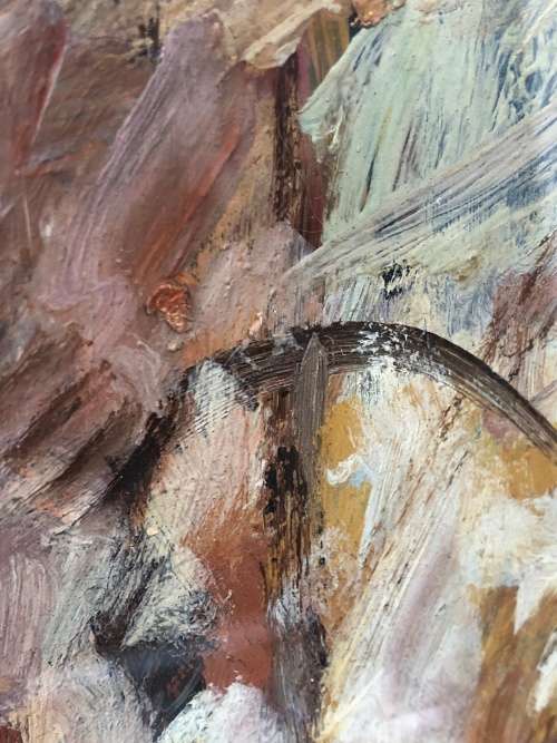 INVESTMENT ART !!! SA MASTER - KENNETH BAKER (1921 - 1996) FRAMED OIL ON BOARD - CLEARLY SIGNED