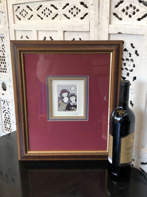 ANINE BARNARD - SA LISTED ARTIST - LTD NUMBERED 9/75 AND SIGNED ETCHING TITLED "FRIENDS" 1994