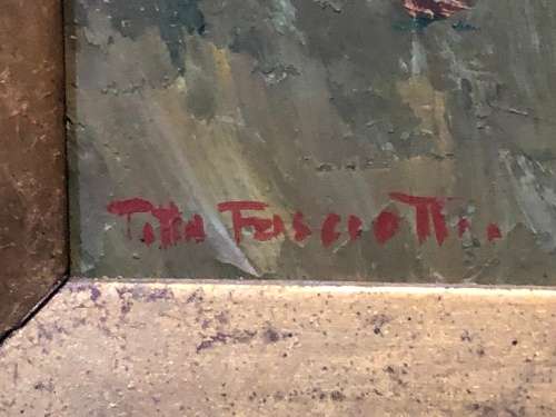 INVESTMENT ART !! TITTA FASCIOTTI (SA 1927-1993) STUNNING OIL ON BOARD LANDSCAPE - SIGNED AND FRAMED