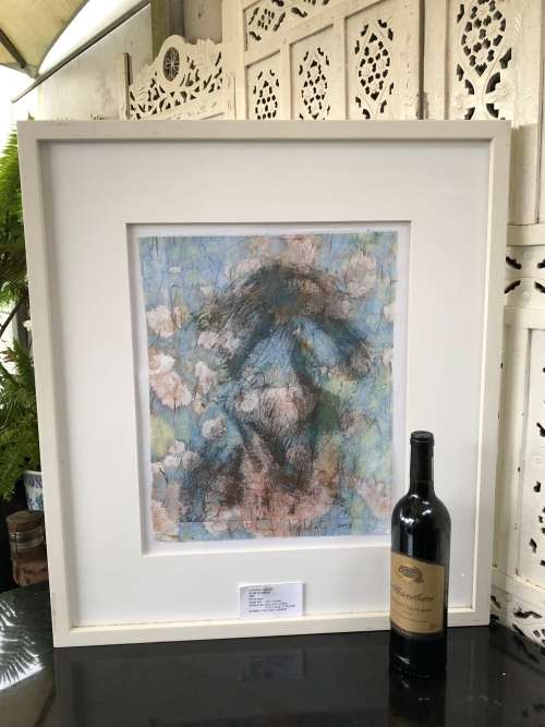 INVESTMENT ART !! CYNTHIA VILLET (1934 - 2018) SA 20th CENTURY FRAMED OIL ON PAPER - AUTHENTICATED