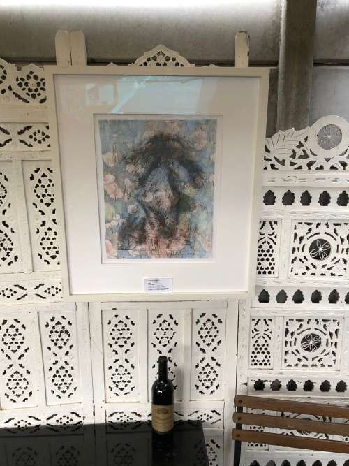 INVESTMENT ART !! CYNTHIA VILLET (1934 - 2018) SA 20th CENTURY FRAMED OIL ON PAPER - AUTHENTICATED