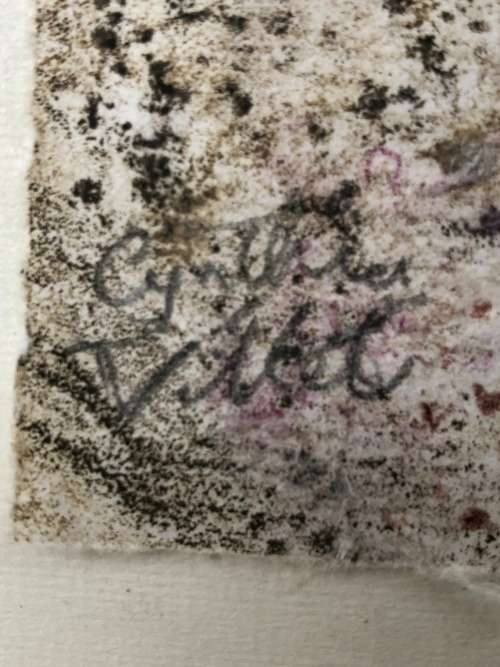 INVESTMENT ART !! CYNTHIA VILLET (1934 - 2018) SA 20th CENTURY FRAMED OIL ON PAPER - AUTHENTICATED