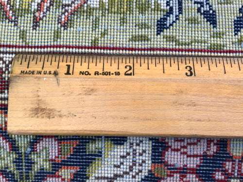 INVESTMENT OPPORTUNITY ~ A RARE AND VALUABLE EXQUISITE QUM PURE SILK PERSIAN CARPET - TREE OF LIFE