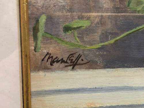STUNNING JOHN H MANTELL ORIGINAL STILL LIFE OIL ON BOARD  PAINTING - FRAMED AND SIGNED - A BEAUTY