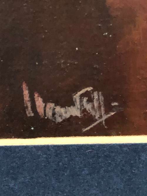 GORGEOUS JOHN H MANTELL ORIGINAL STILL LIFE OF FLOWERS OIL ON BOARD PAINTING - FRAMED , SIGNED