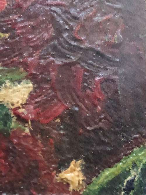 GORGEOUS JOHN H MANTELL ORIGINAL STILL LIFE OF FLOWERS OIL ON BOARD PAINTING - FRAMED , SIGNED