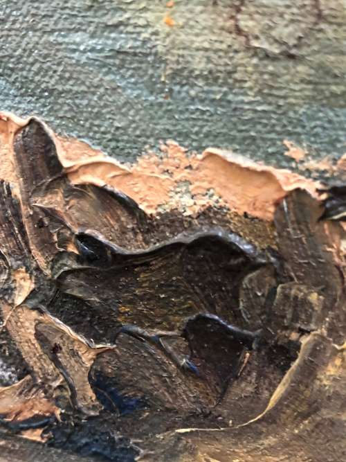 WOW !!! RICHARD MIRTLE SA ARTIST - STUNNING FRAMED OIL ON CANVAS NUMBERED 9/76 - CLEARLY SIGNED