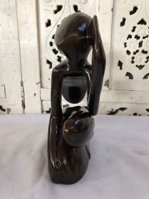 WOW !!! STUNNING ABSTRACT BRONZE FIGURE OF THE THINKING MAN - UNSIGNED