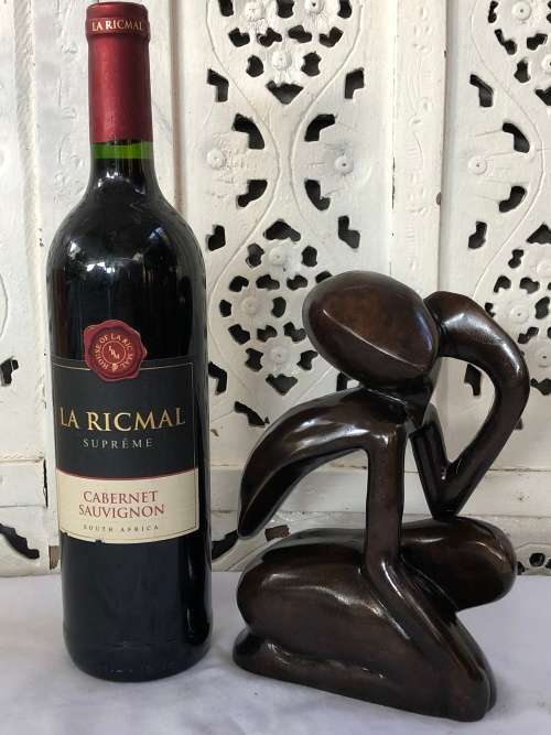 WOW !!! STUNNING ABSTRACT BRONZE FIGURE OF THE THINKING MAN - UNSIGNED