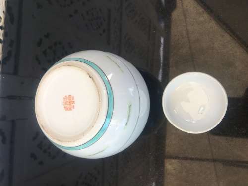 Chinese Zhongguo Jingdezhen Zhi c1970s mark- Famille Verte Children Playing 12 cm Lidded Ginger Jar