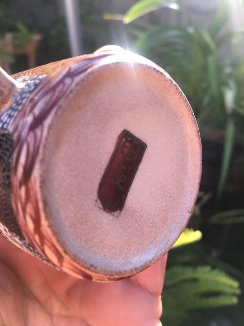 Ultra Rare Japanese  Ryozan Meiji Period Satsuma c1880 Deity & Dragon Morriage Small Cups x 4