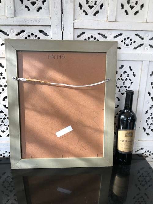 INVESTMENT ART~ HENNIE NIEMANN (1941 - ) WATERCOLOR ON HANDMADE PAPER - TITLED "FYNBOS PICKERS" 2010