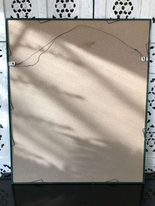 WOW !!! GIBSON MOKHACHANE (1941 -) SA ARTIST - TOWNSHIP SCENE MIXED MEDIA - READY TO HANG