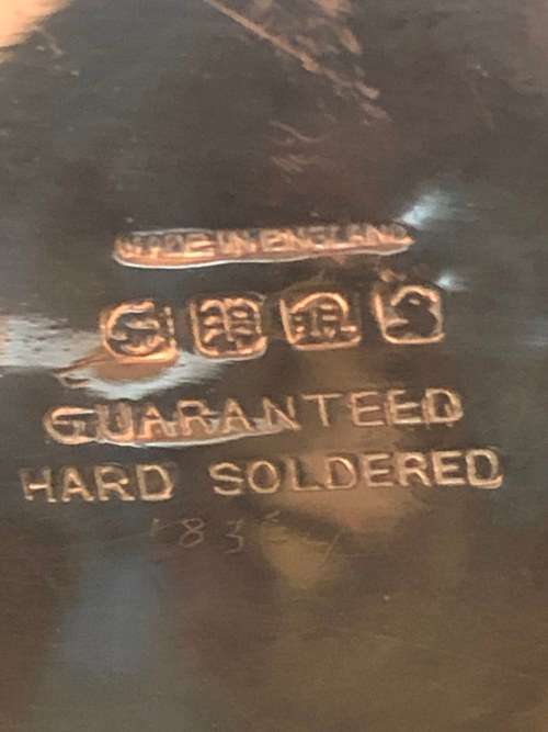 WOW !! STUNNING SILVER PLATED OPEN SUGAR BOWL - CLEARLY MARKED