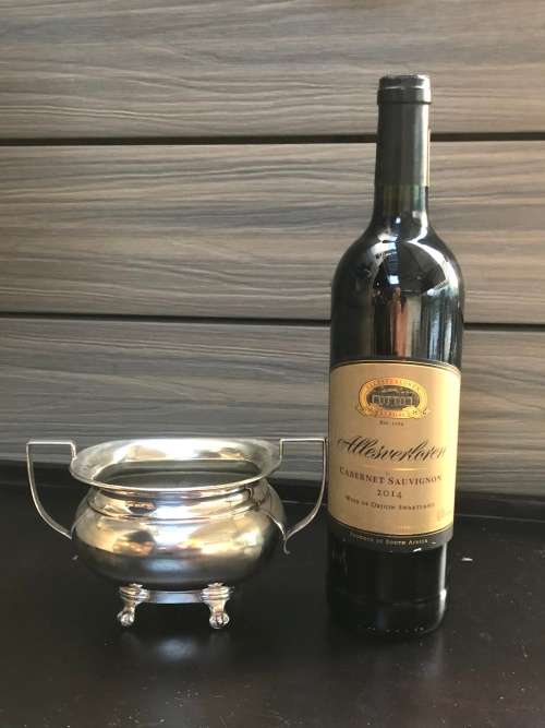 WOW !! STUNNING SILVER PLATED OPEN SUGAR BOWL - CLEARLY MARKED