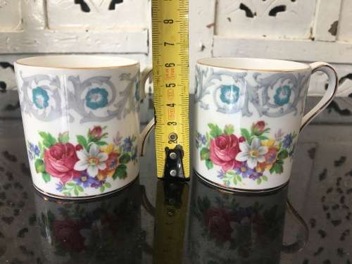 2 Delightful Vintage Royal Albert Bone China England, small coffee cups