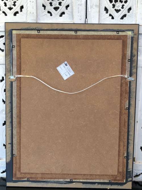 TOO CUTE - ORIGINAL OIL ON CANVAS - UNSIGNED BUT STILL STUNNING - IN A BLACK FRAME