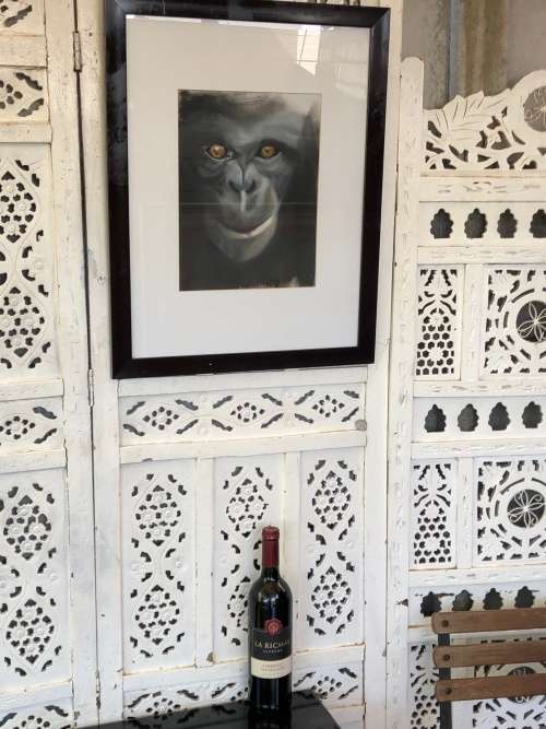 TOO CUTE - ORIGINAL OIL ON CANVAS - UNSIGNED BUT STILL STUNNING - IN A BLACK FRAME