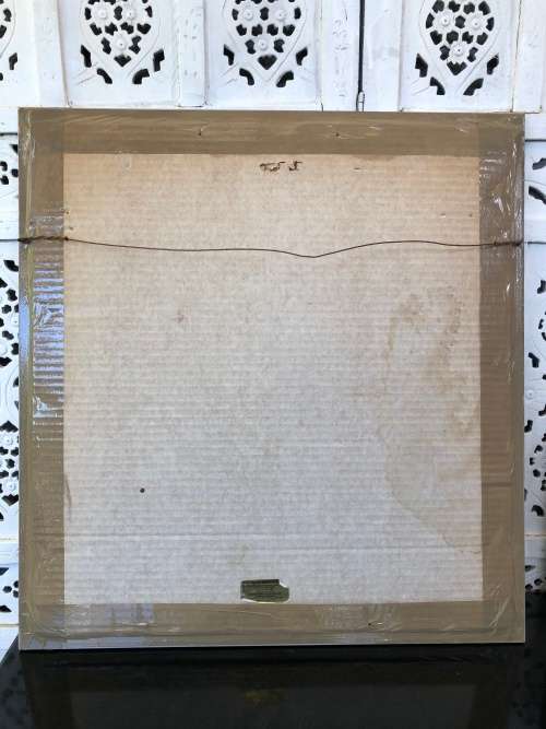 WOW !!! ABSOLUTELY STUNNING ORIGINAL MIXED MEDIA OF A TIGER BY FA BURNLEY DATED 1968