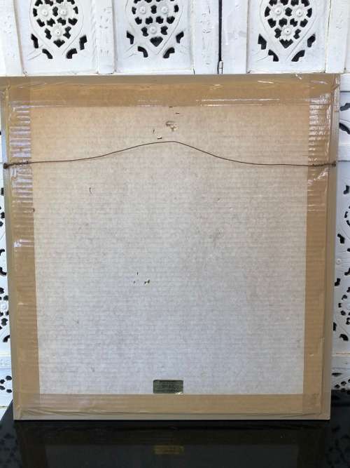 WOW !!! ABSOLUTELY STUNNING ORIGINAL MIXED MEDIA OF A LION BY FA BURNLEY DATED 1968