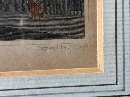 JAMES TINGLE (1790-1858) ENGRAVING TITLED "ST MARY'S WHITECHAPEL" DRAWN BY THOMAS SHEPHERD 1792-1864