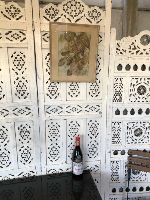 WOW !!! JOAN MURRAY ORIGINAL WATERCOLOR PAINTING OF LEAVES - FRAMED , SIGNED AND DATED 1960's