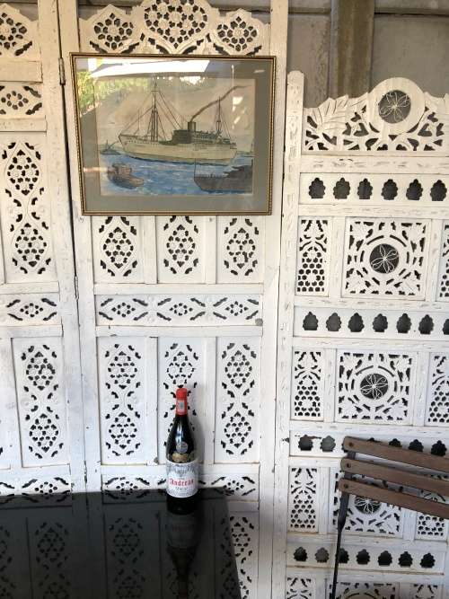 INVESTMENT ART !!!! PIERRE VOLSCHENK (1926 - ) FRAMED WATERCOLOR UNSIGNED BUT NOTED ON THE REVERSE