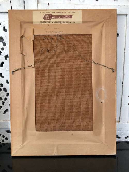 INVESTMENT ART !!! GIUSEPPE CATTY (CATARUZZA)  (SA 1914 - 1994) OIL ON BOARD - AWESOME FRAME