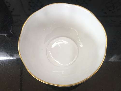 Delightful Vintage Royal Albert Bone China England, White & Gold Open Sugar Bowl.