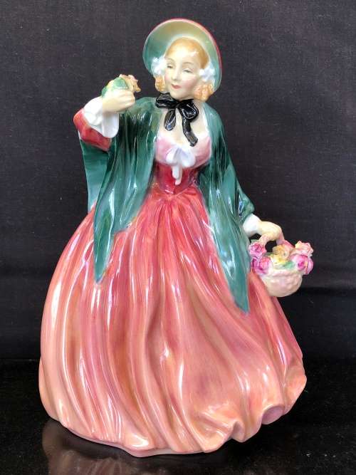 CLEARANCE !!! ROYAL DOULTON (1940 - 1975) "LADY CHARMAIN" FIGURINE HN1949 BY LESLIE HARRADINE
