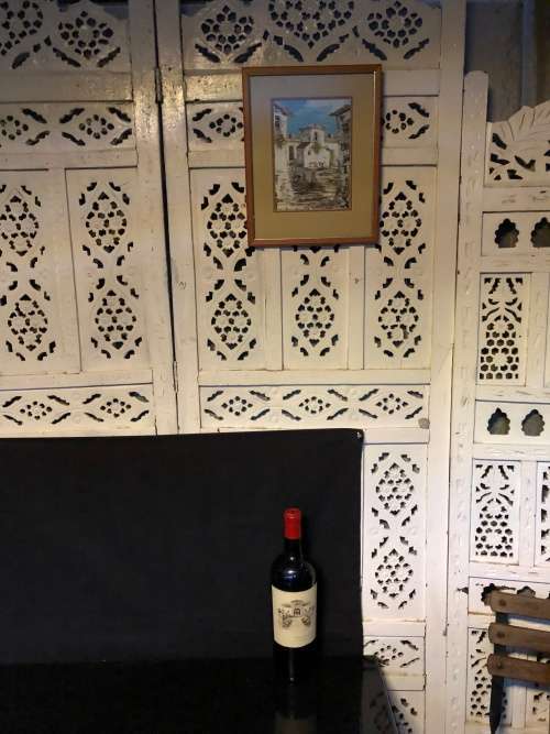 WOW !!! CUTE FRAMED OIL ON BOARD TUSCAN SCENE - SIGNED BUT ILLEGIBLE