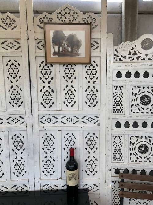 INVESTMENT ART !! DAVID WHEILDON OOSTHUIZEN (1946 - ) WATERCOLOR TITLED "HOUSE IN DORP STREET"