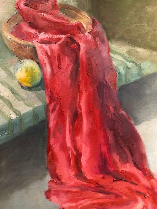 INVESTMENT ART !! JEAN CAMPBELL (1933-2011) STUNNING LARGE FRAMED OIL ON CANVAS STILL LIFE DATED '89