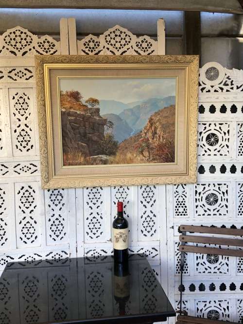 INVESTMENT ART - MICHAEL ALBERTYN (1938 -) EXQUISITE FRAMED OIL ON CANVAS LANDSCAPE PAINTING