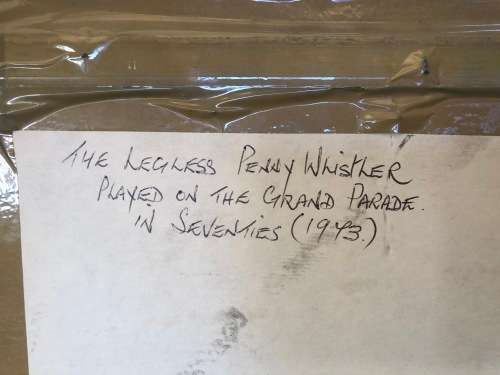 INVESTMENT ART !!! BILLY MOLOKENG (1949 -) HUGE MIXED MEDIA - TITLED "PENNY WHISTLER"