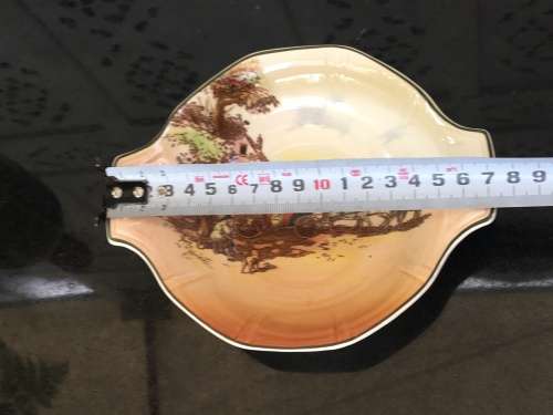 2 Old Royal Doulton Coaching Scene & Rustic England bowls small 17.5 cm sweet bowls