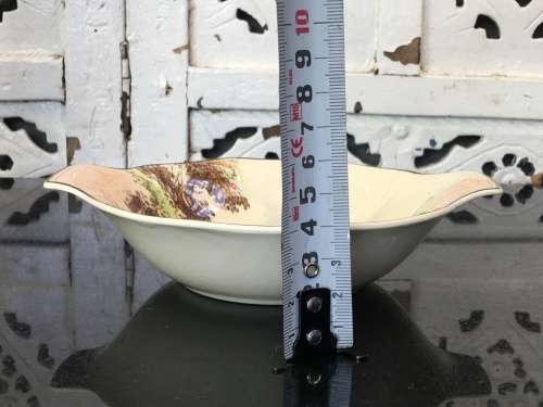 2 Old Royal Doulton Coaching Scene & Rustic England bowls small 17.5 cm sweet bowls