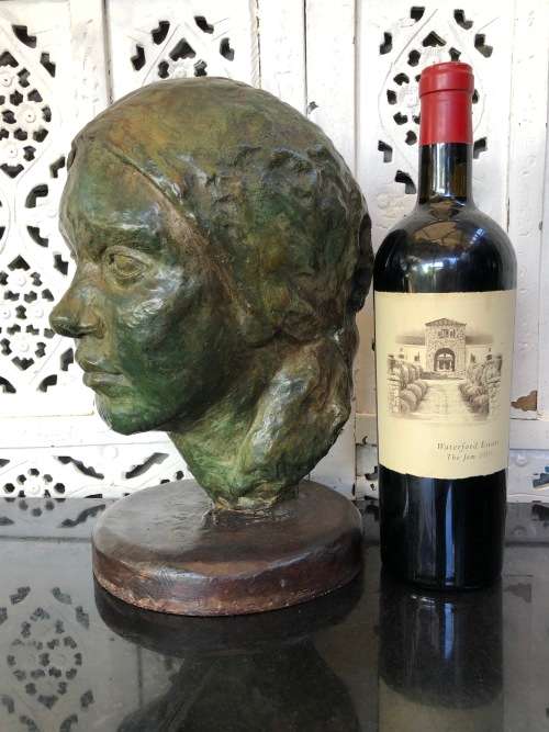 WOW !!! STUNNING HEAVY BRONZE SCULPTURE OF A WOMANS HEAD WEIGHING 8 Kg's - UNSIGNED