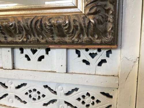 WOW !!! AMAZING DETAILED FRAMED 3D HAND PAINTED CERAMIC TILE OF VENETIAN CANAL