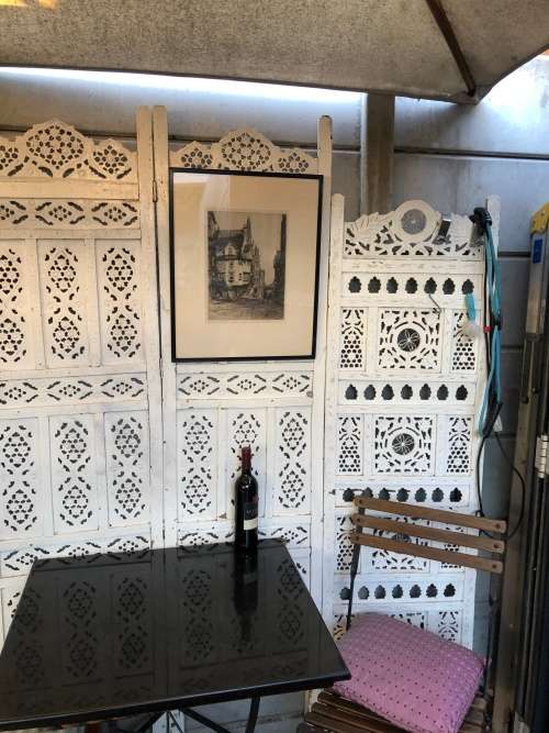 REGINALD GREEN (1884 - 1971) FRAMED ETCHING OF JOHN KNOX'S HOUSE EDINBURGH - ON EMBOSSED PAPER