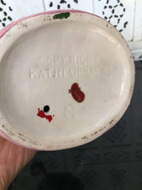 Beautiul Mid 1900s Porcelain Japanese Geisha Pink Kimono Asian Figurine By Kathi Urback