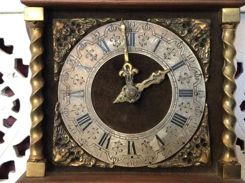 WOW !!! STUNNING VINTAGE DUTCH WARMINK WUBA WEIGHT DRIVEN WALL CLOCK - WORKING 100%
