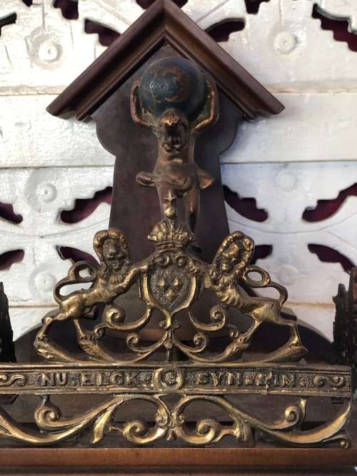 WOW !!! STUNNING VINTAGE DUTCH WARMINK WUBA WEIGHT DRIVEN WALL CLOCK - WORKING 100%