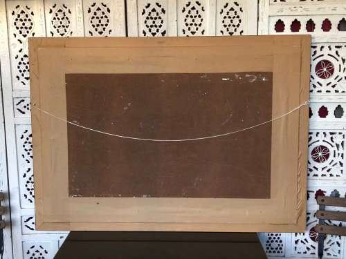 INVESTMENT ART !!! HENRI DU RANDT (SA 20th C) HUGE FRAMED OIL ON BOARD LANDSCAPE - STUNNER