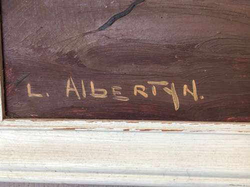 INVESTMENT ART !!! LESLIE JOHN ALBERTYN (1931 - 2011) LARGE FRAMED OIL ON BOARD LANDSCAPE