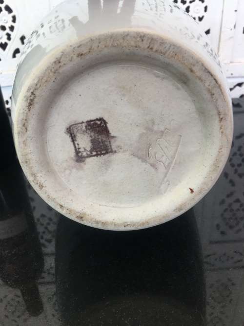 A Extra Large 40 cm Chinese Porcelain Hand Painted Landscape Vase with Poem and Signed